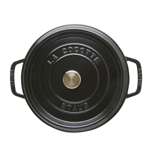 4 qt, Round, Dutch Oven, Matte Black - Factory Second,,large