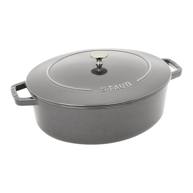 6 qt, Wide Oval French Oven, Graphite Grey,,large