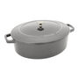 6 qt, Wide Oval French Oven, Graphite Grey,,large