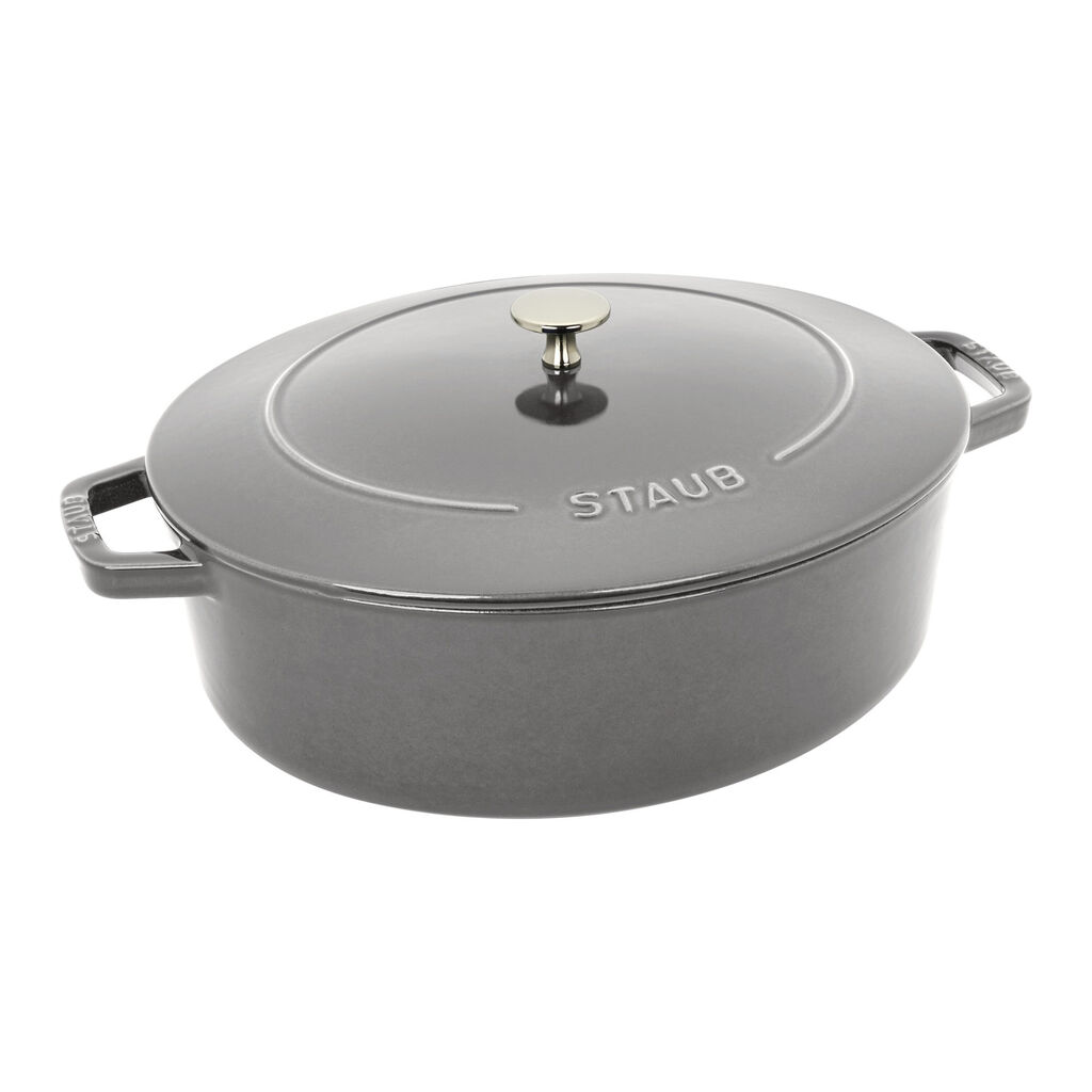 6 qt, Wide Oval French Oven, Graphite Grey,,large