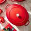 6 qt, Wide Oval French Oven, Cherry,,large preview
