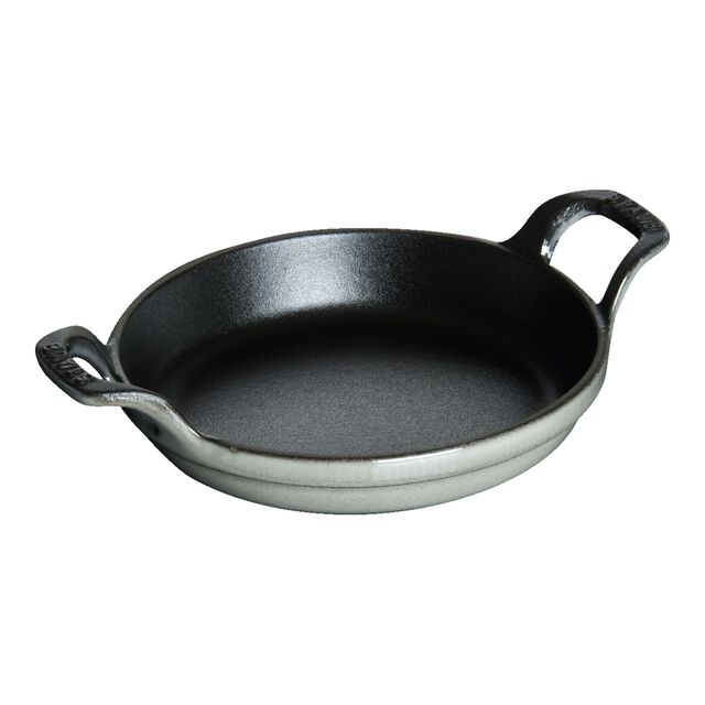 4.5-inch, Round, Mini Gratin Baking Dish, Graphite Grey,,large