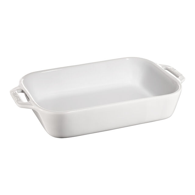 2-pc, Rectangular Baking Dish Set, White,,large