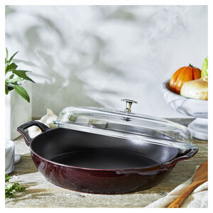 3.5 qt, Braiser With Glass Lid, Grenadine