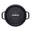 4 qt, Round, Dutch Oven Buster And Punch, Matte Black,,large preview