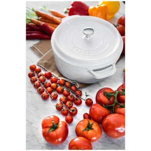 4 qt, Round, Dutch Oven, Pure White - Factory Second
