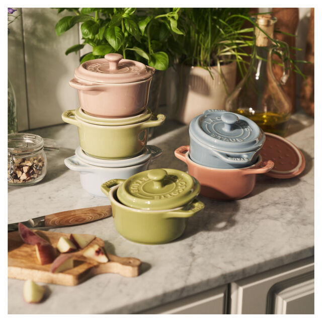 6-pc, Mini Round Dutch Oven Set Macaron, Mixed Colors,,large