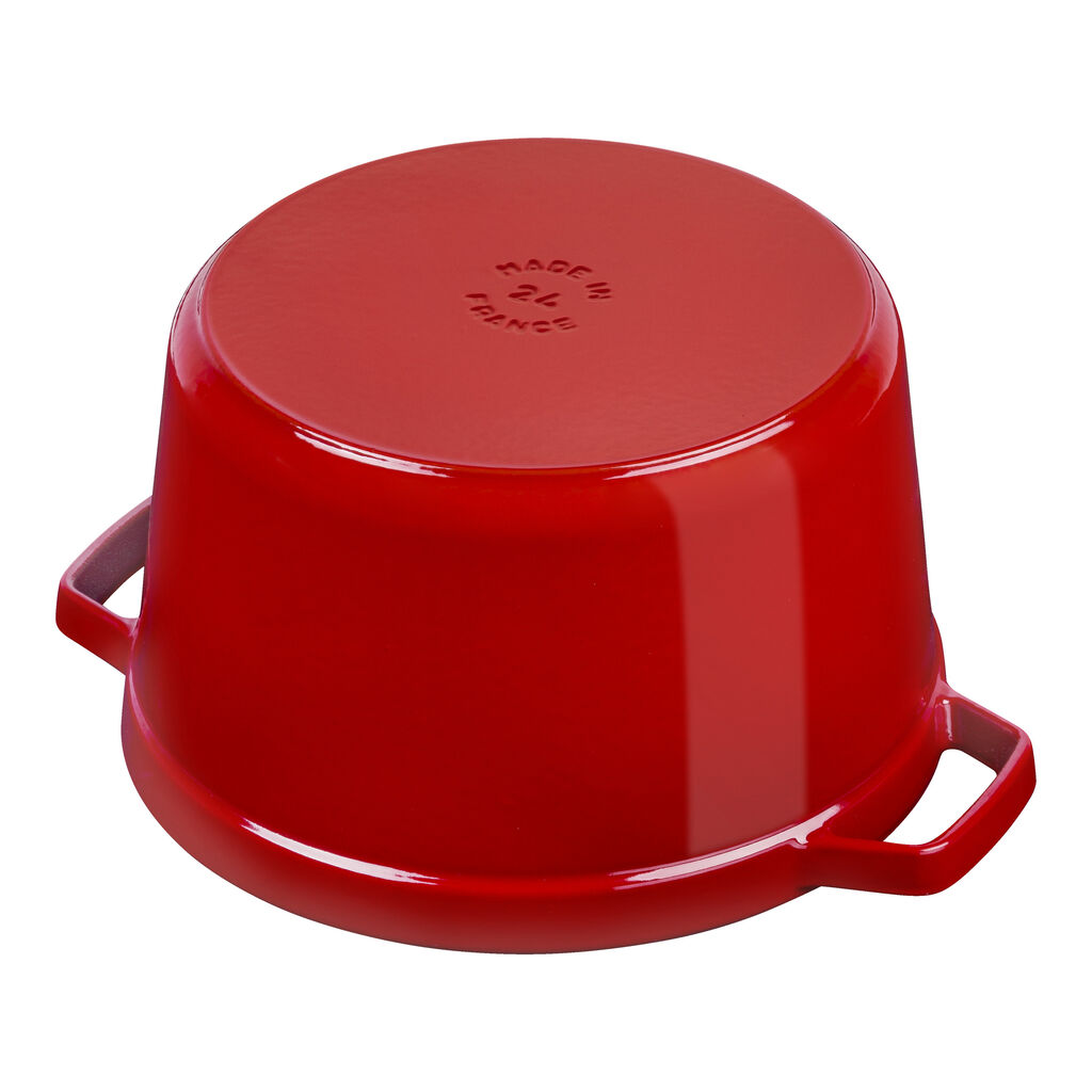 5 qt, Round, Dutch Oven Deep, Cherry - Factory Second,,large