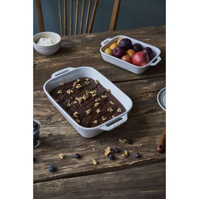 2-pc, Rectangular Baking Dish Set, White,,large