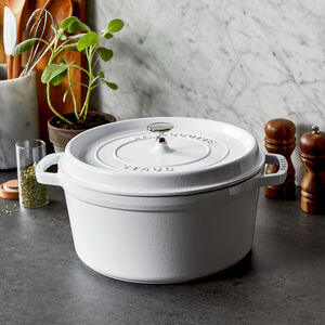 7 qt, Round, Dutch Oven, Pure White