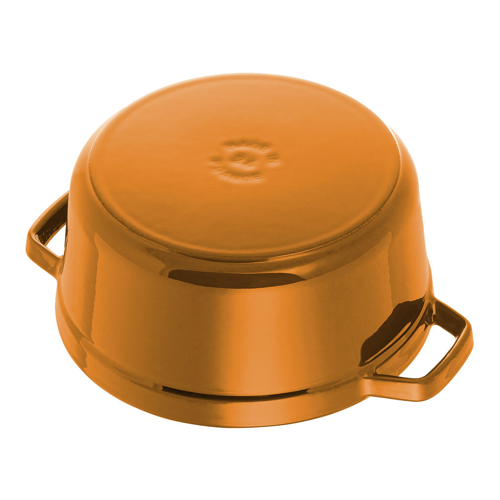 4 qt, Round, Dutch Oven, Saffron,,large