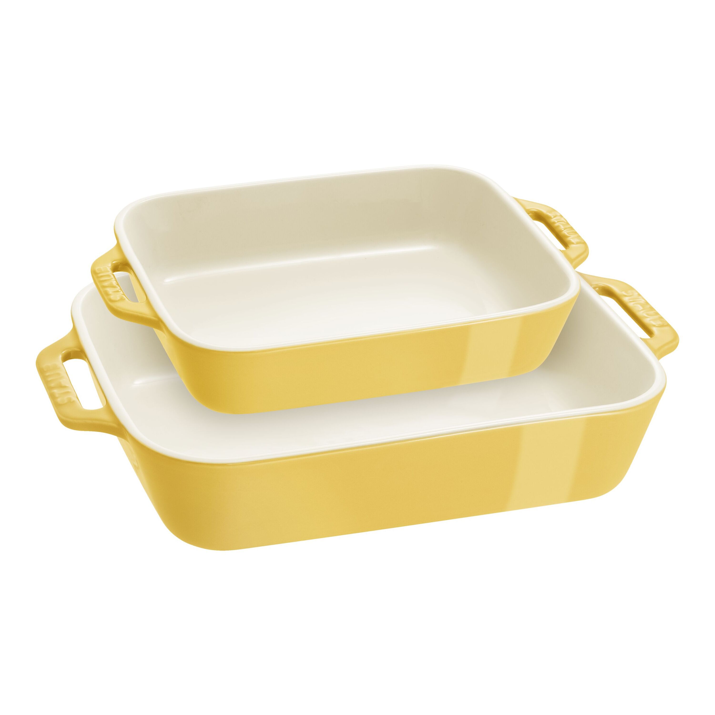 Buy Stoneware 2-pc, Rectangular Baking Dish Set, Citron | STAUB