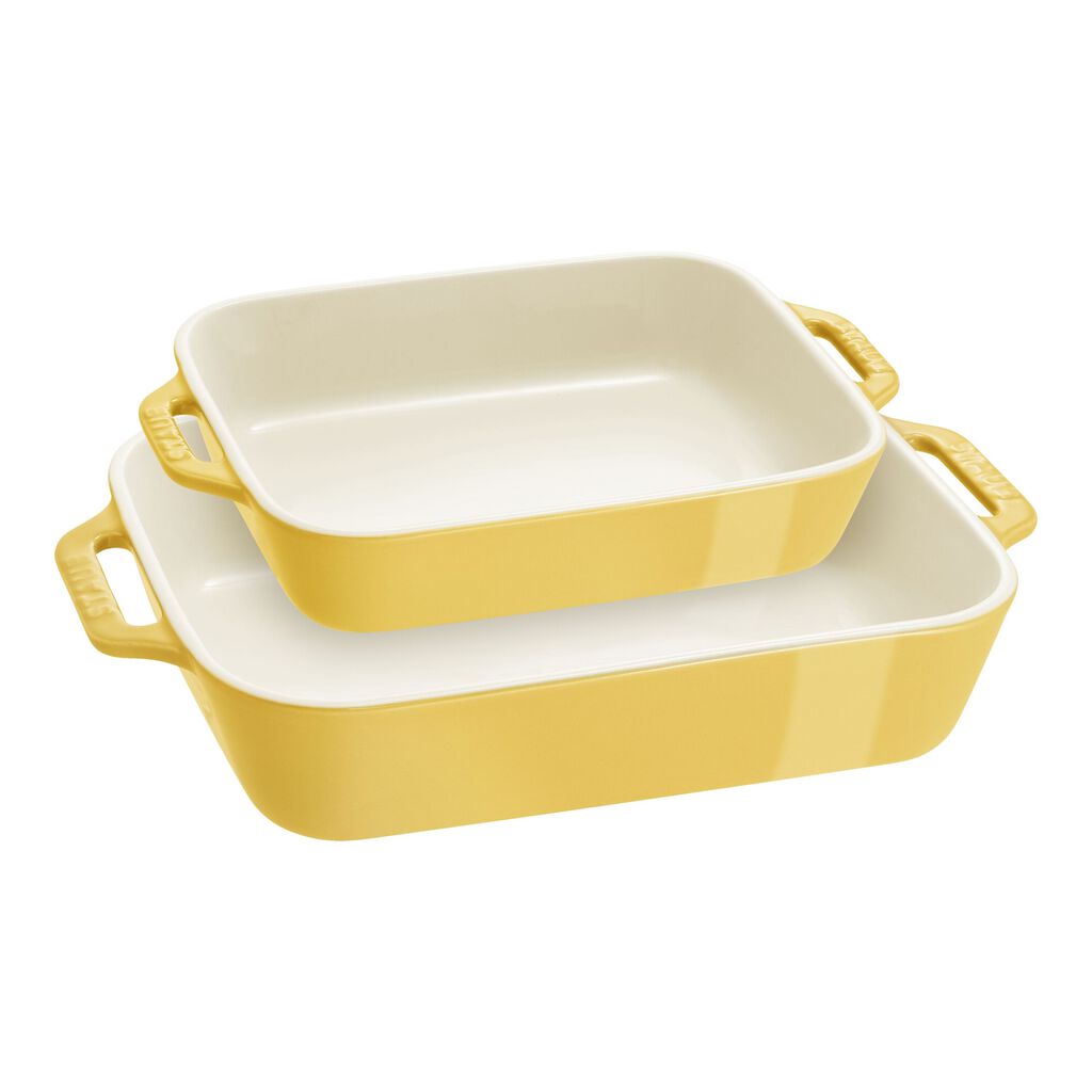 2-pc, Rectangular Baking Dish Set, Citron,,large