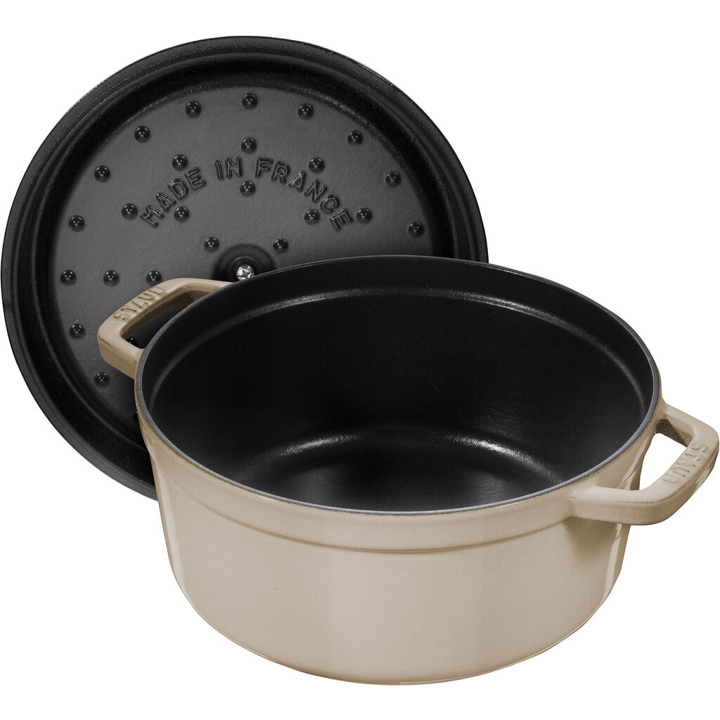 5.5 qt, Round, Dutch Oven, Sesame,,large