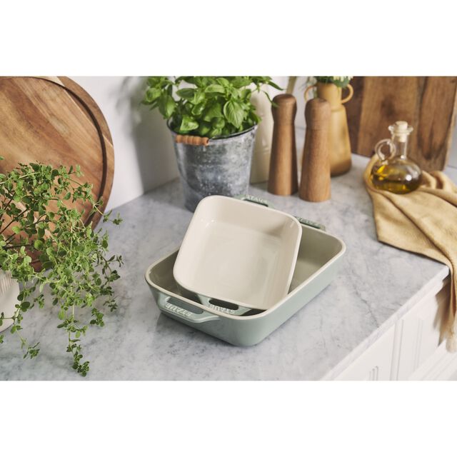 2-pc, Rectangular Baking Dish Set, Eucalyptus,,large