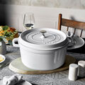 7 qt, Round, Dutch Oven, Pure White,,large