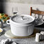 7 qt, Round, Dutch Oven, Pure White,,large preview