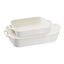 2-pc, Rectangular Baking Dish Set, Ivory-White,,large preview