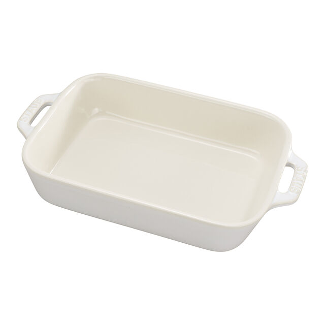 2-pc, Rectangular Baking Dish Set, Ivory-White,,large