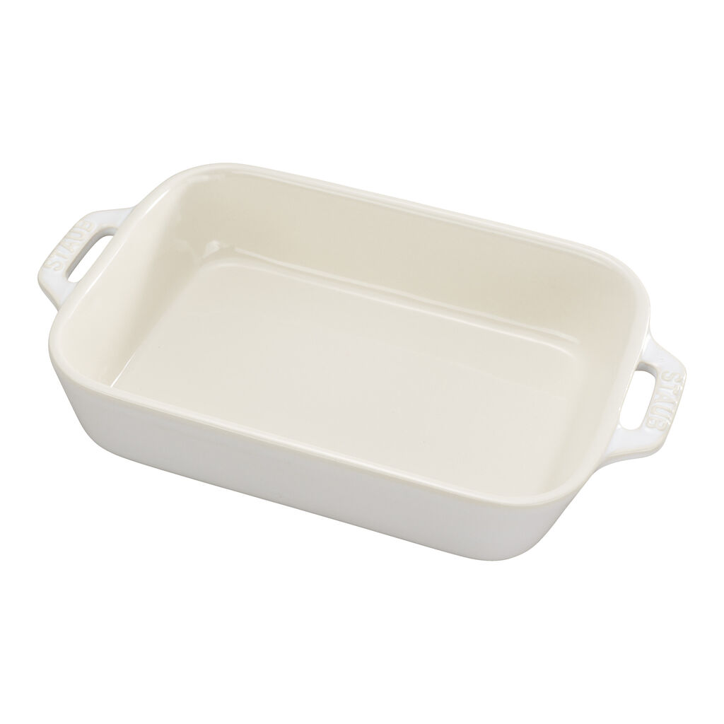 2-pc, Rectangular Baking Dish Set, Ivory-White,,large