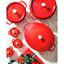 3-pc, Mini Round Dutch Oven Set, Cherry,,large preview