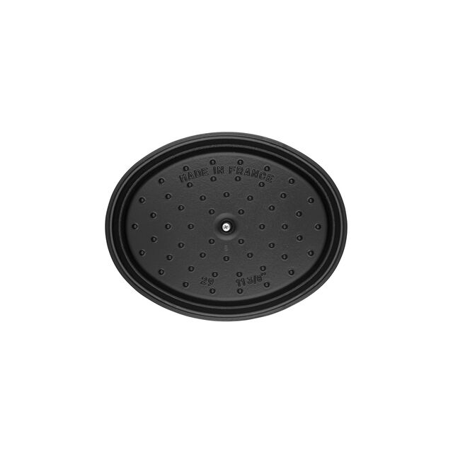 1 qt, Oval, Dutch Oven, Matte Black,,large