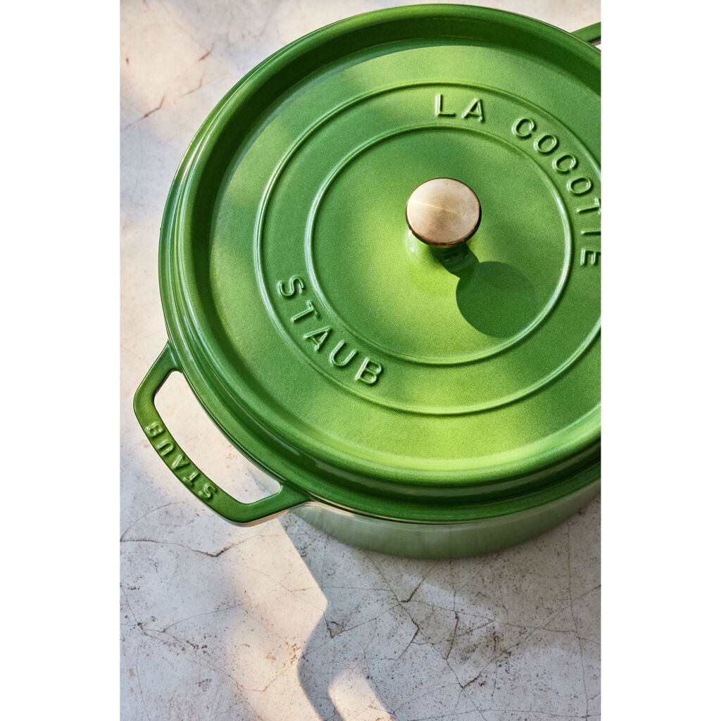 7 qt, Round, Dutch Oven, Pistachio,,large