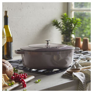 6 qt, Wide Oval French Oven, Graphite Grey