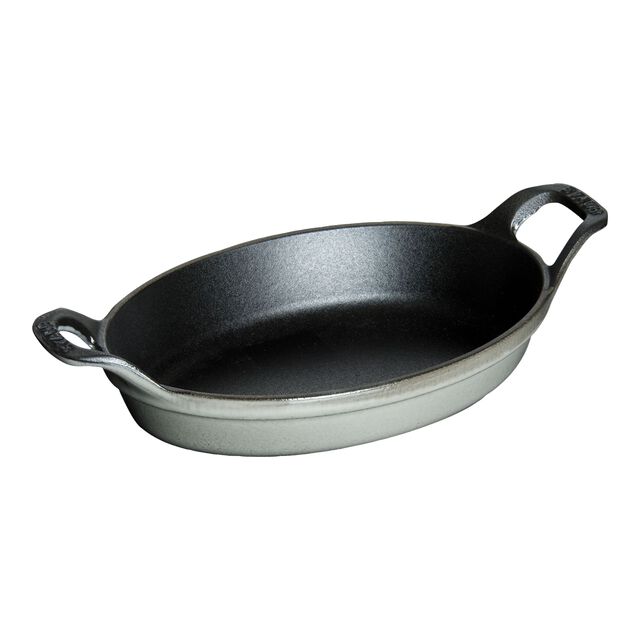 6-inch, Oval, Mini Gratin Baking Dish, Graphite Grey,,large