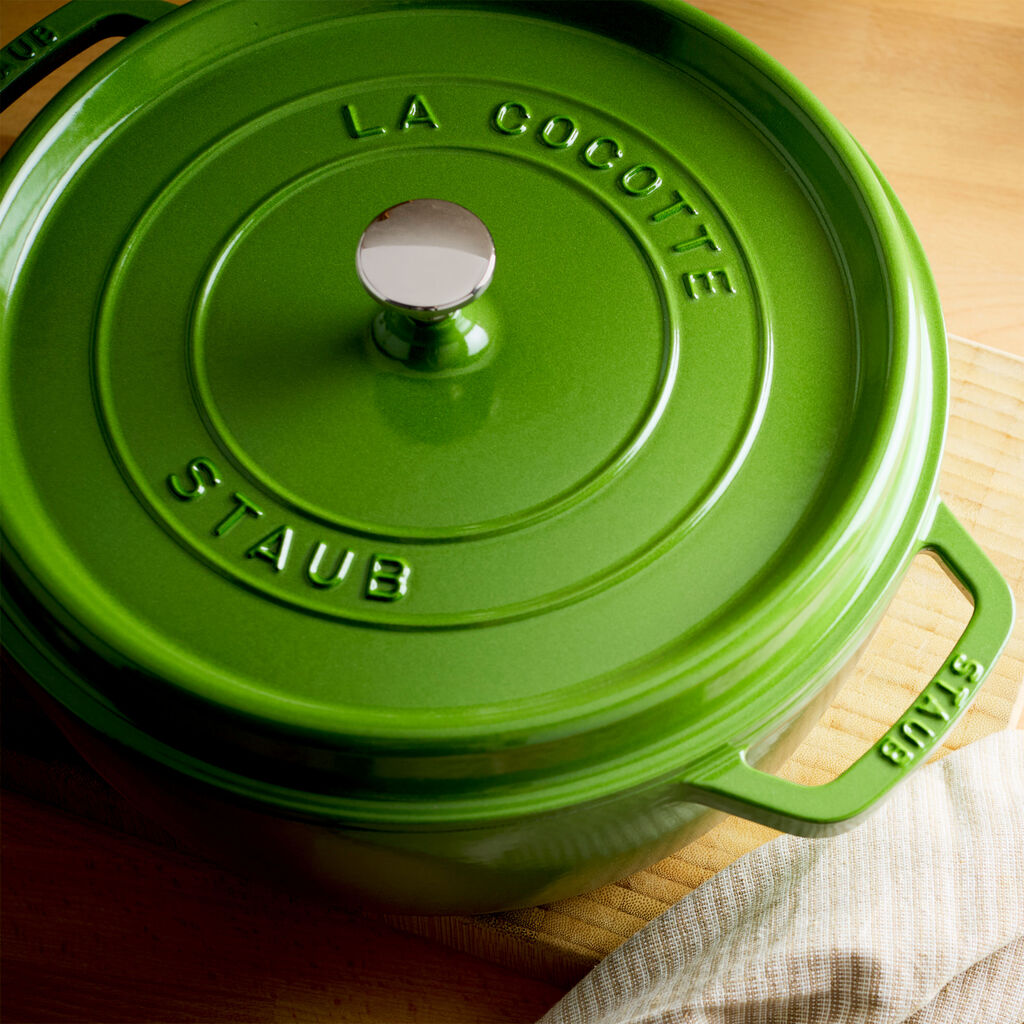 6 qt, Round, Shallow Wide Dutch Oven, Pistachio,,large
