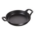 6-inch, Round, Gratin Baking Dish, Matte Black,,large