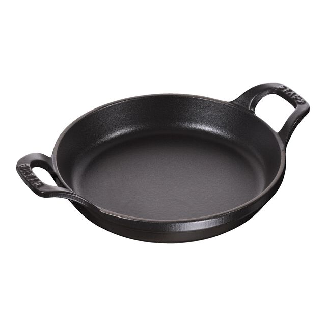 6-inch, Round, Gratin Baking Dish, Matte Black,,large