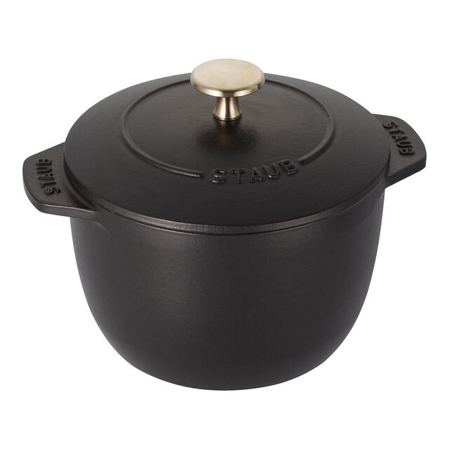1.5 qt, Petite French Oven, Matte Black,,large