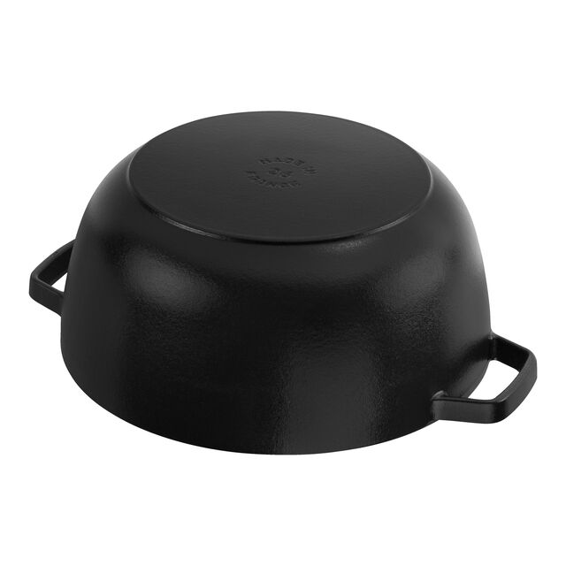 5 qt, Essential French Oven with Horse Lid, Matte Black,,large