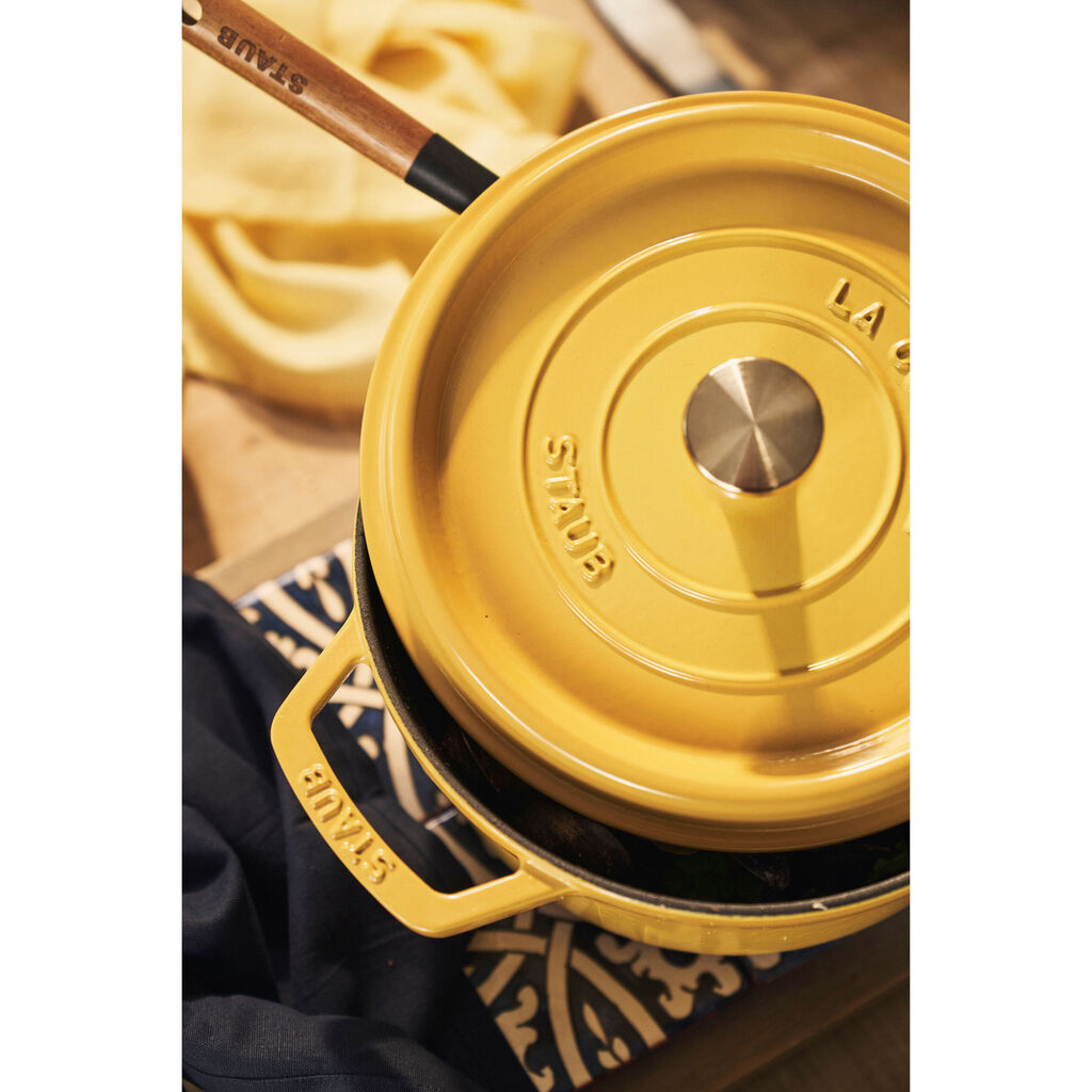 4 qt, Round, Dutch Oven, Citron - Factory Second,,large
