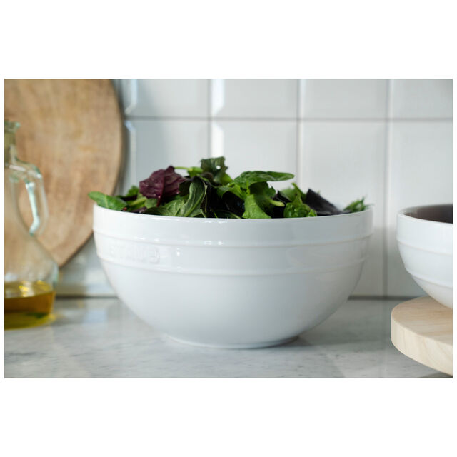 2-pc, Large Mixing Bowl Set, White,,large