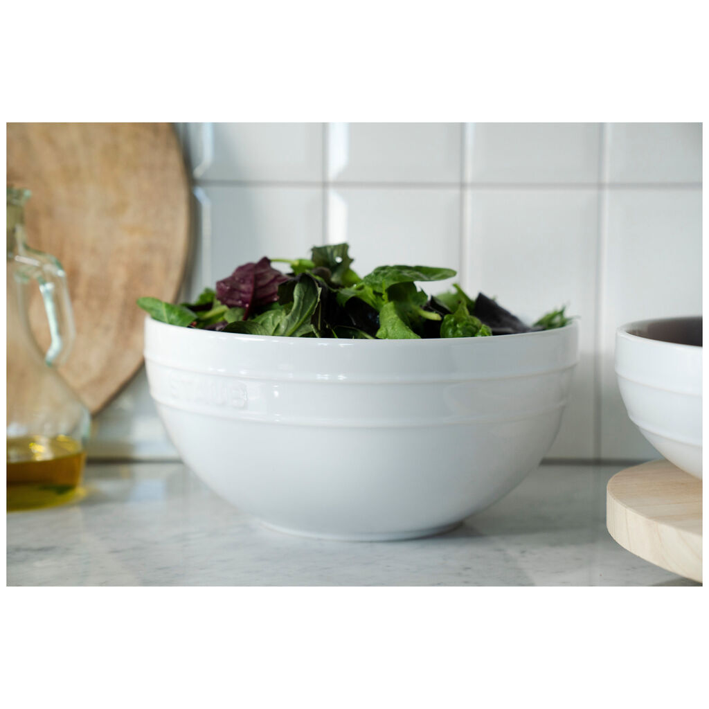 2-pc, Large Mixing Bowl Set, White,,large