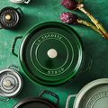 7 qt, Round, Dutch Oven, Basil,,large