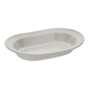 10-inch, Oval Serving Dish, White Truffle