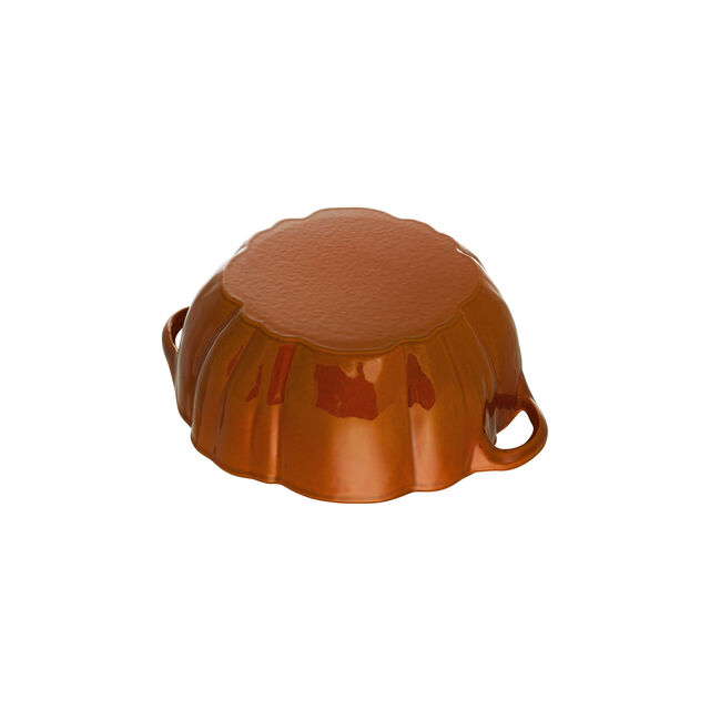 3.5 qt, Pumpkin, Dutch Oven With Brass Knob, Burnt Orange,,large