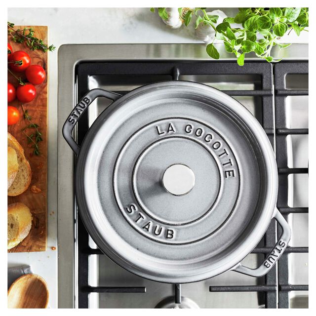 9 qt, Round, Dutch Oven, Graphite Grey,,large