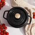 1.25 qt, Round, Dutch Oven, Matte Black,,large