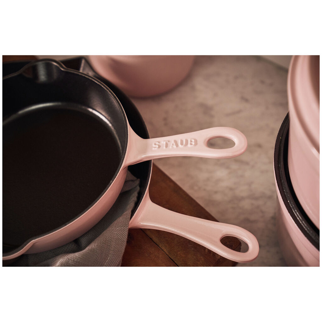 8.5-inch, Traditional Deep Skillet, Peony Pink,,large
