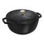 5 qt, Essential French Oven with Horse Lid, Matte Black,,large preview