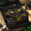 5.5-inch, Escargot Dish with six holes, Matte Black,,large preview