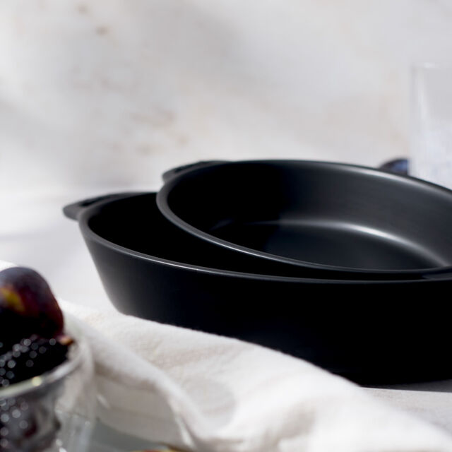 2-pc, Baking Dish Set, Matte Black,,large