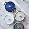 4 qt, Round, Dutch Oven, Dark Blue,,large