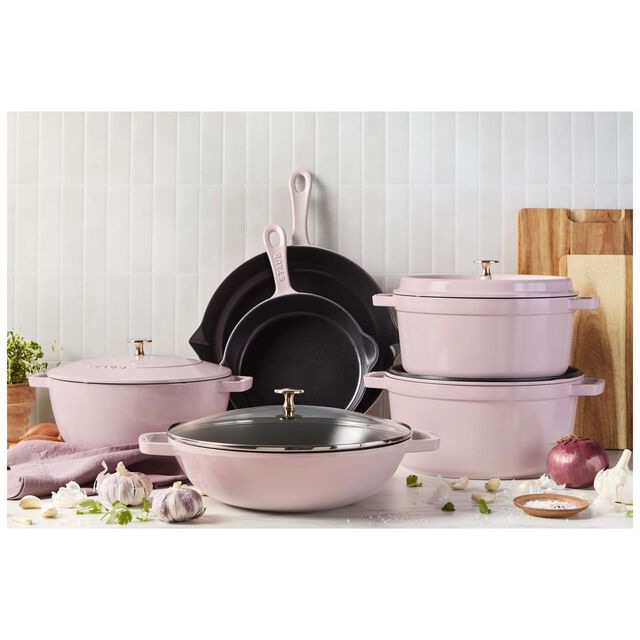 11-inch, Traditional Deep Skillet, Peony Pink,,large