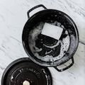 4 qt, Round, Dutch Oven, Matte Black,,large