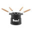 4-inch, 0.25-qt Mini Chocolate Fondue Set, Matte Black,,large preview